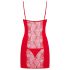 Obsessive Heartina - babydoll en string - rood