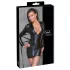 Cottelli Bondage - Jurk met glanseffect - Inclusief boeien - Zwart