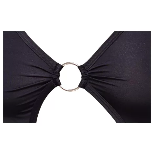 Cottelli Party - asymmetrische jurk met ring - zwart - M