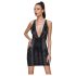 Cottelli Party - Zwart jurk met slangenprint - M