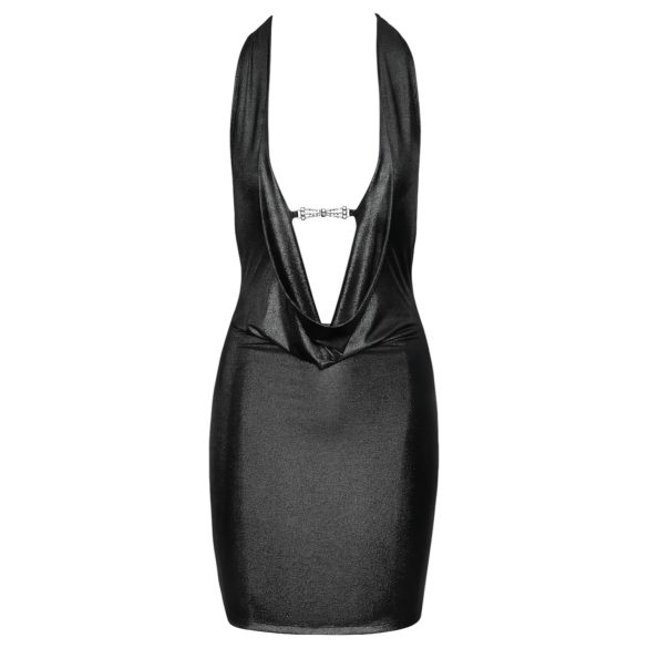 Cottelli Party - halterjurk - zilverkleurig - XL