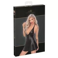 Noir - minijurk met slangenprint - zwart