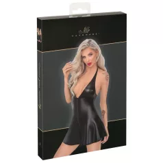 Noir - minijurk met slangenprint - zwart