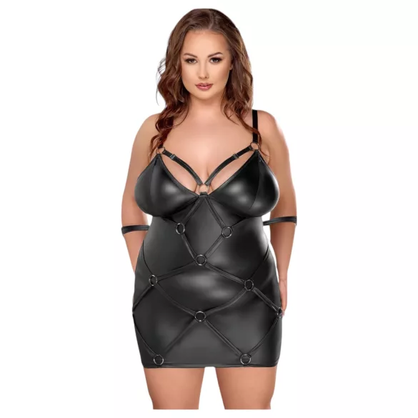 Cottelli Plus Size - jurkje met boeien - zwart