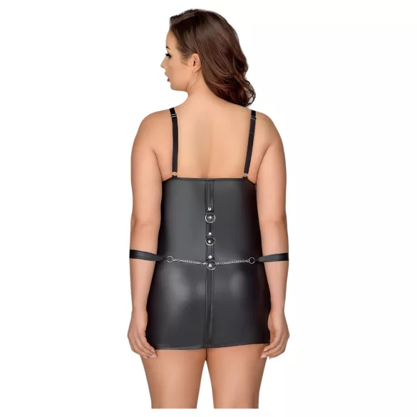 Cottelli Plus Size - jurkje met boeien - zwart