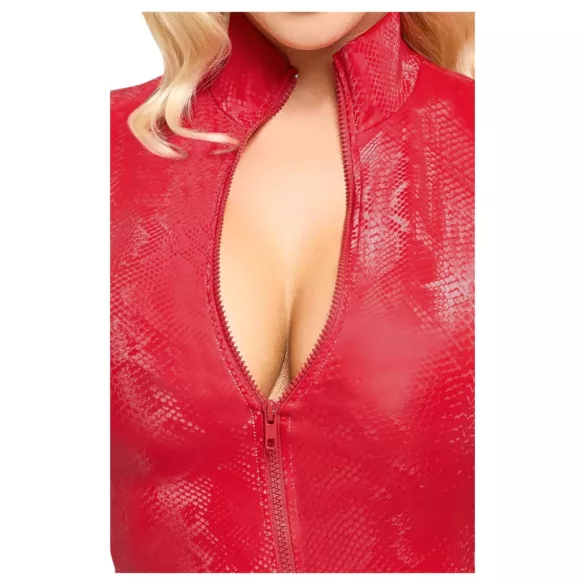 Cottelli - minijurk - slangenprint - rood - L