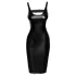 Noir - gesneden lederlook jurk (zwart) - L