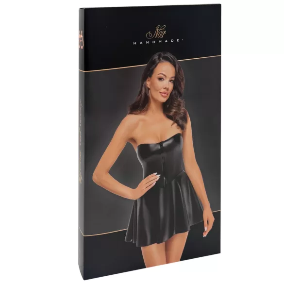 Noir Libido - mini jurk - mat - zwart