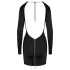 Cottelli - minijurk met open rug - zwart - M