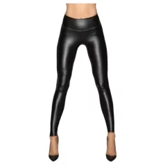 Noir - lange glanzende leggings - zwart