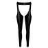 Noir - glanzende openkousen - chaps stijl - zwart