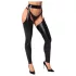 Noir - glanzende openkousen - chaps stijl - zwart - M