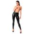 Noir - glanzende lange broek (zwart) - L