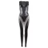 Cottelli - Lakleren catsuit zonder mouwen - zwart - XL