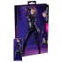 Cottelli - jumpsuit dames - lange mouw - glanzend zwart