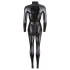 Cottelli - jumpsuit dames - lange mouw - glanzend zwart - S