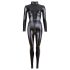 Cottelli - Glanzend Lange Mouw Party Catsuit (Zwart) - M