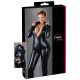 Cottelli Plus Size - Glanzende Jumpsuit met Lange Mouwen (Zwart)