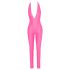 Cottelli Party - catsuit met diepe rug (roze)