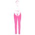 Cottelli Party - catsuit met diepe rug (roze)