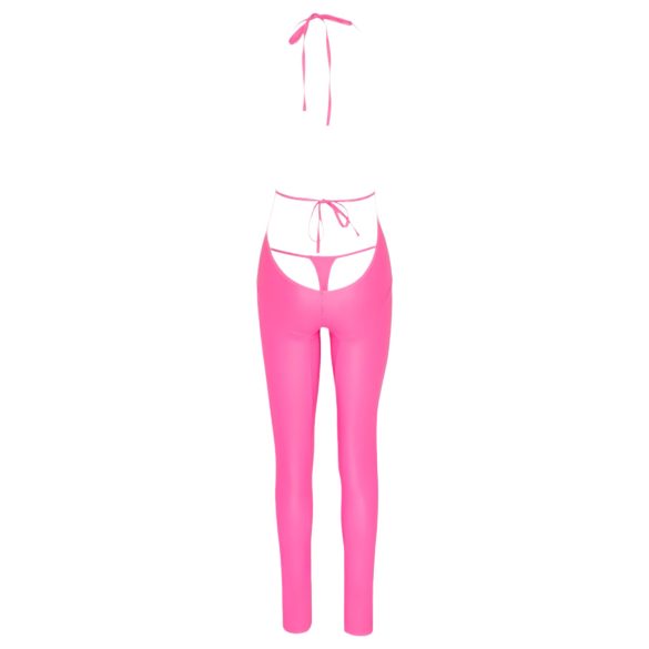 Cottelli Party - catsuit met diepe rug (roze) - L