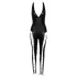 Cottelli Party - halter jumpsuit met veter (zwart) - M