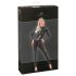 Noir - Lange jumpsuit met slangenprint (zwart) - L