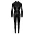 Noir - Lange jumpsuit met slangenprint (zwart) - L