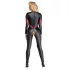 Cottelli - catsuit met rits - lederlook - zwart - L