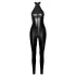 Noir - catsuit dames - glanzend met ritssluiting - zwart