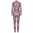 Noir Kink Royal - bodystocking - transparant - rood - L