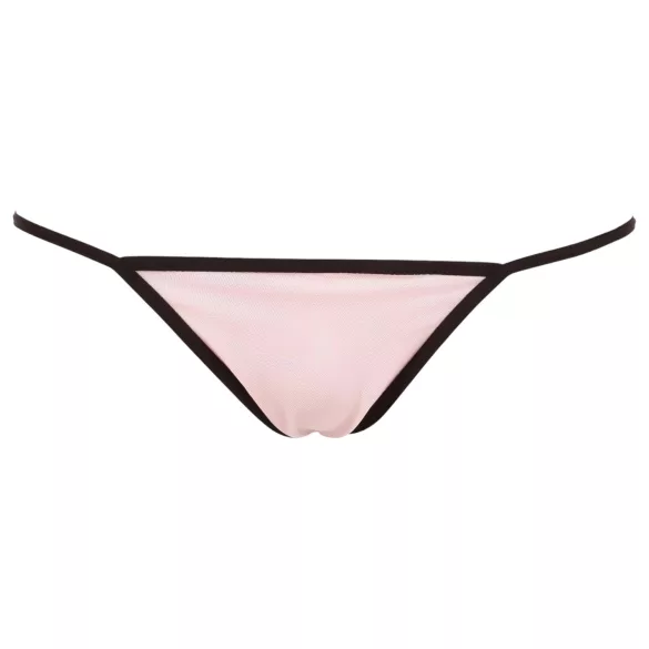 Cottelli - babydoll - kanten ruches - zwart - L