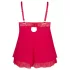 Cottelli Plus Size - babydoll - kant - rood - 3XL