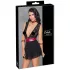 Cottelli Bondage - Halter babydoll met kant (zwart) - M