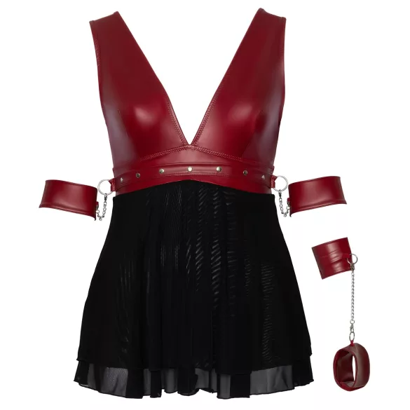 Cottelli Bondage Plus Size - babydoll (rood)