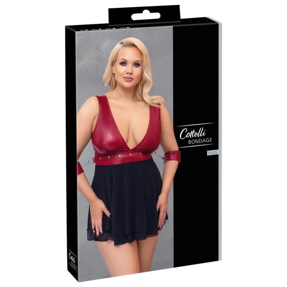 Cottelli Bondage Plus Size - babydoll (rood) - 3XL