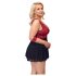 Cottelli Bondage Plus Size - babydoll (rood) - 3XL