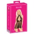 Kissable - babydoll met halsband - kant - zwart - L/XL