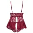 Cottelli Curves - kanten minijurk set - rood