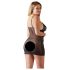 Cottelli Plus Size - Zwarte kanten nachtjurk, verleidelijk transparant - 4XL