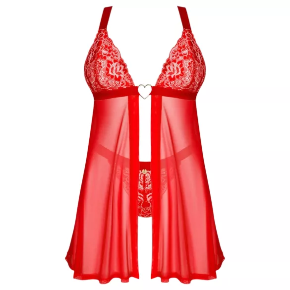 Obsessive Elianes - kanten babydoll set (rood)