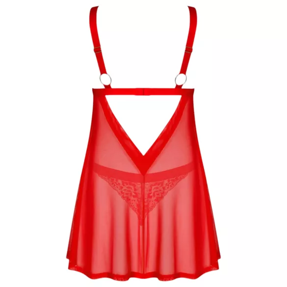 Obsessive Elianes - kanten babydoll set (rood)