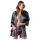 Cottelli - satijnen kimono met kant - kort - zwart - L/XL