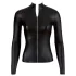 Cottelli - dames shirt met lange mouwen - glans - zwart - M