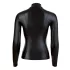 Cottelli - dames shirt met lange mouwen - glans - zwart - XL