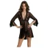 Passion Eco Primula - kanten jurk en string (zwart)