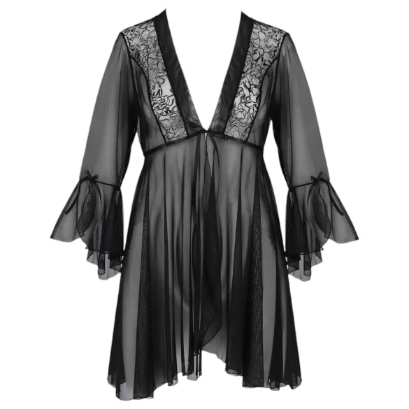 Passion Eco Primula - kanten jurk en string (zwart)