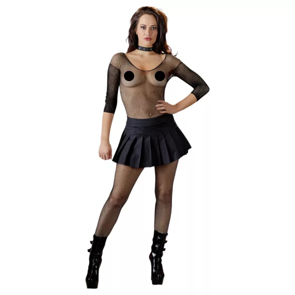 Cottelli - plissé minirok - zwart - M