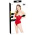Black Level - rood vinyl korset - M