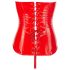 Black Level - rood vinyl korset - M
